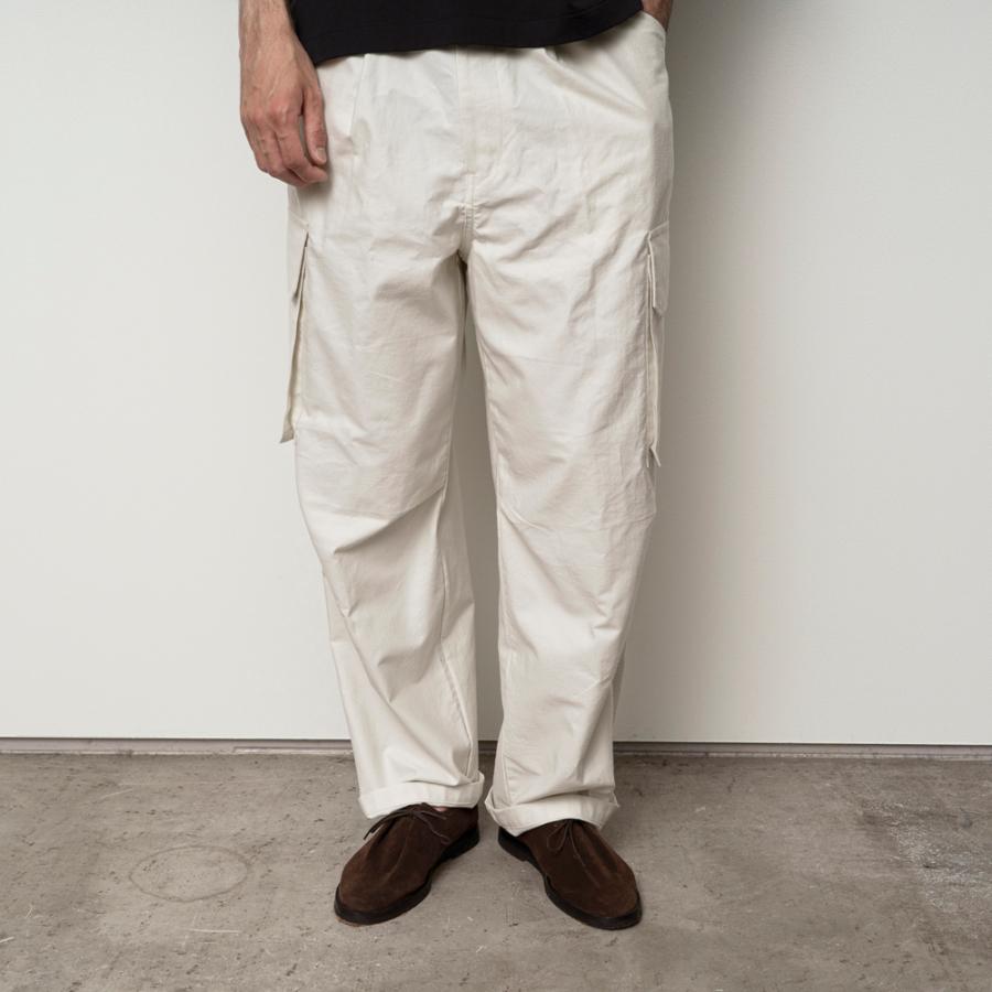 STILL BY HAND スティルバイハンド / PT04261 - IVORY モールスキン カーゴパンツ 6 pocket moleskin pants | STILL BY HAND | 04