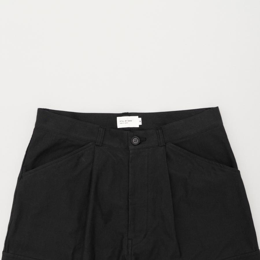 STILL BY HAND スティルバイハンド / PT04261 - INK BLACK モールスキン カーゴパンツ 6 pocket moleskin pants | STILL BY HAND | 01
