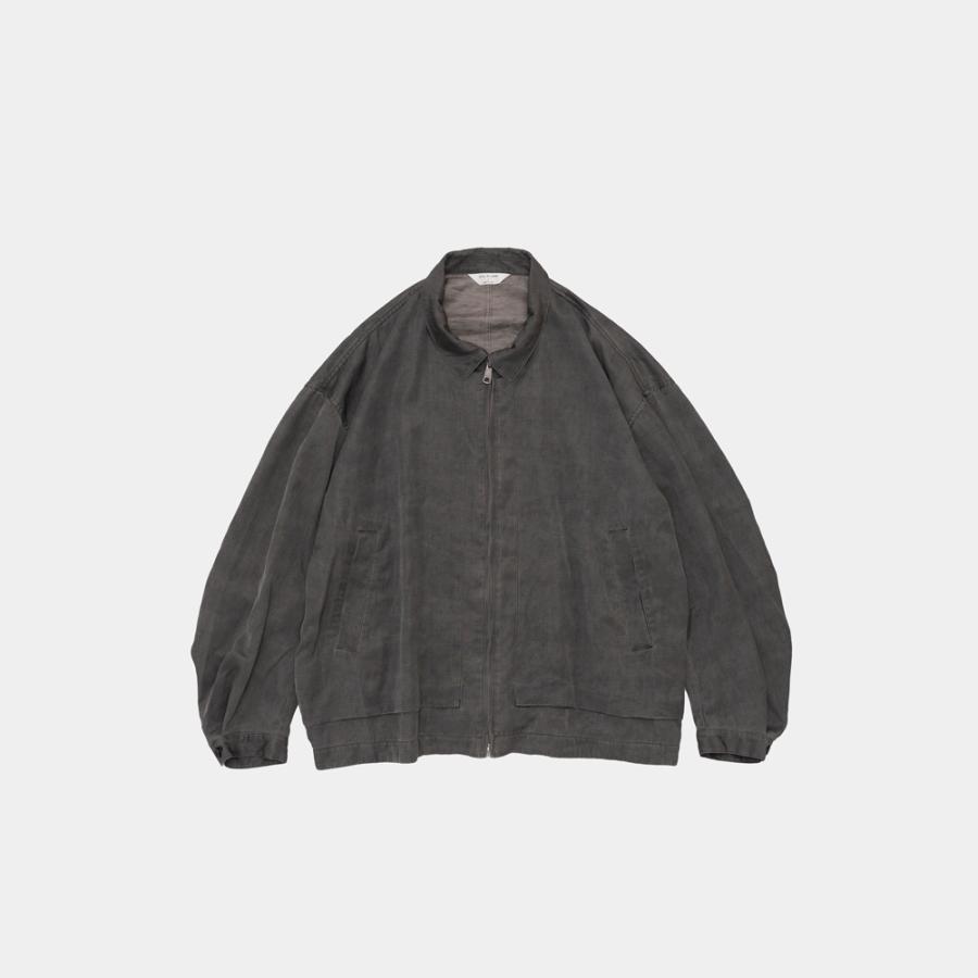 STILL BY HAND スティルバイハンド / BL05261 - DUSTY GREY ピグメントプリント ジップアップブルゾン Pigment print zip up blouson | STILL BY HAND