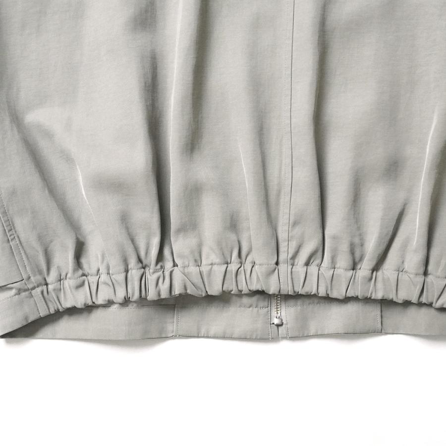 STILL BY HAND スティルバイハンド / BL05261 - SAGE ピグメントプリント ジップアップブルゾン Pigment print zip up blouson | STILL BY HAND | 04