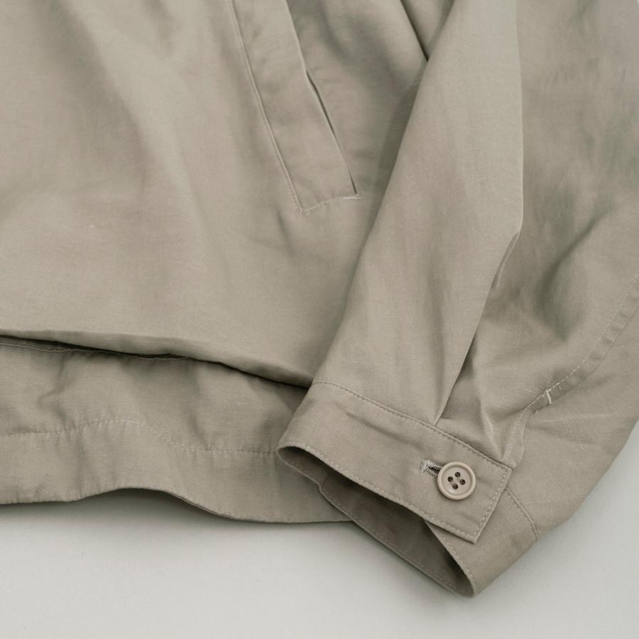 STILL BY HAND スティルバイハンド / BL05261 - SAGE ピグメントプリント ジップアップブルゾン Pigment print zip up blouson | STILL BY HAND | 02