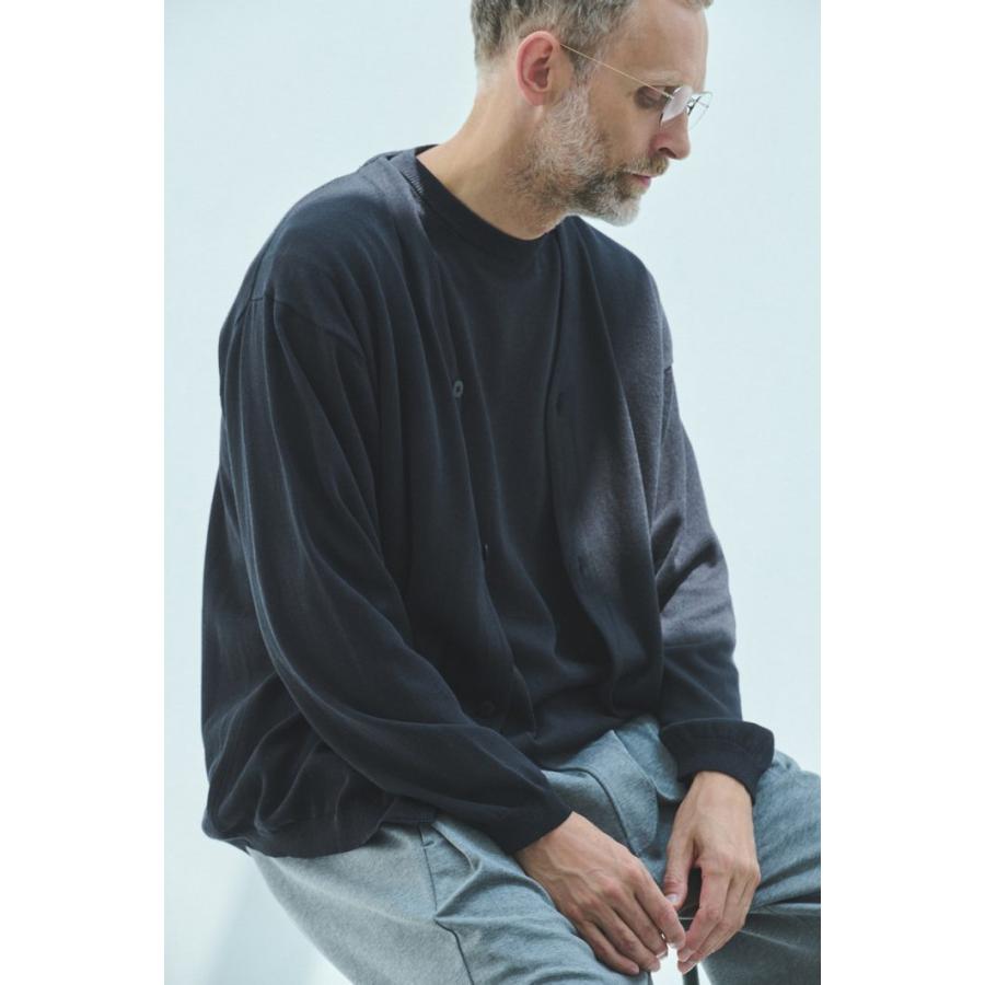 STILL BY HAND / KN02261 - INK BLACK 半袖ニットTシャツ Half sleeve knit t-shirt | STILL BY HAND | 05