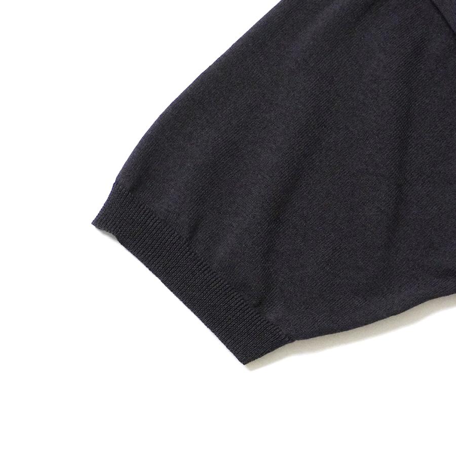 STILL BY HAND / KN02261 - INK BLACK 半袖ニットTシャツ Half sleeve knit t-shirt | STILL BY HAND | 03