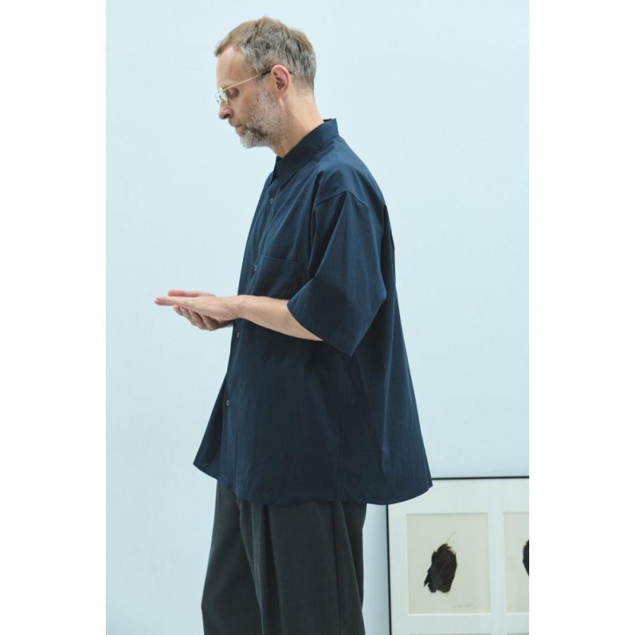 STILL BY HAND スティルバイハンド / SH08261 - NAVY ハーフスリーブ コットンシャツ Half sleeve cotton shirt | STILL BY HAND | 06