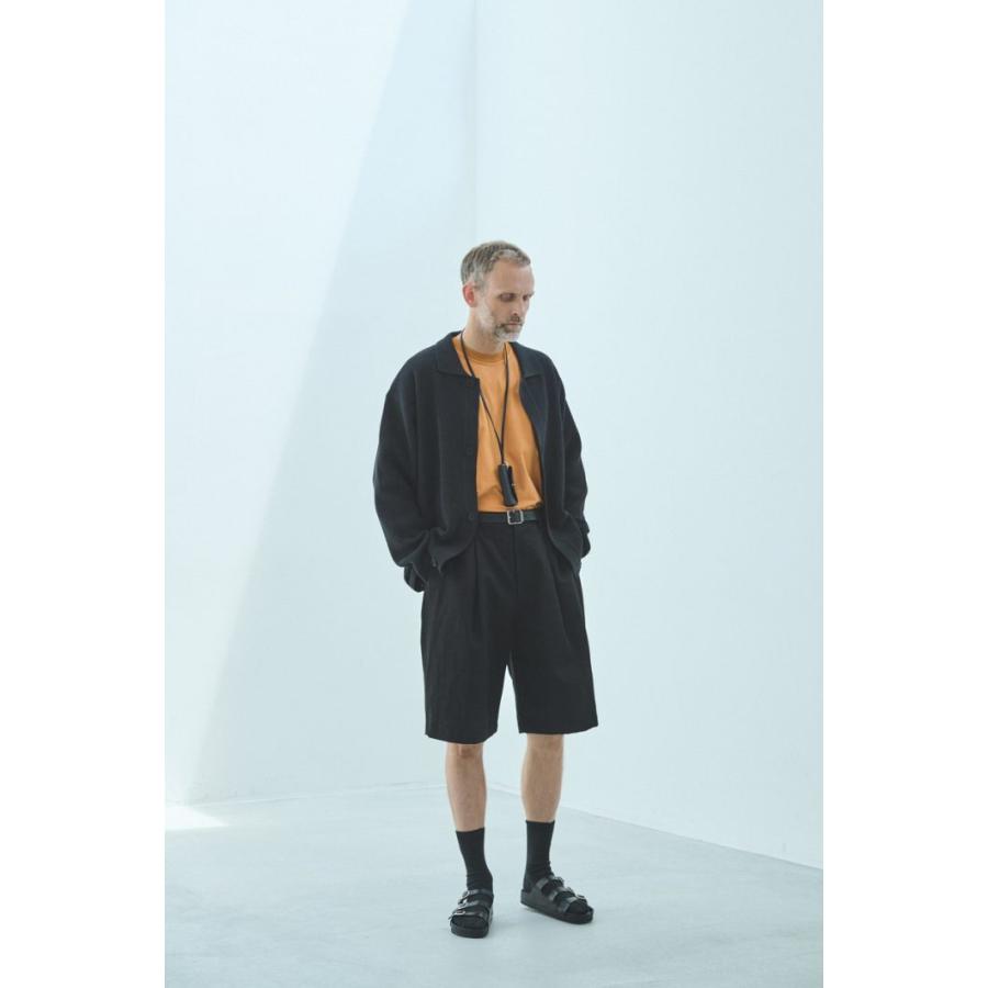 STILL BY HAND スティルバイハンド / PT10261 - BLACK リネン混 ワイドショーツ Linen mixed wide shorts | STILL BY HAND | 06