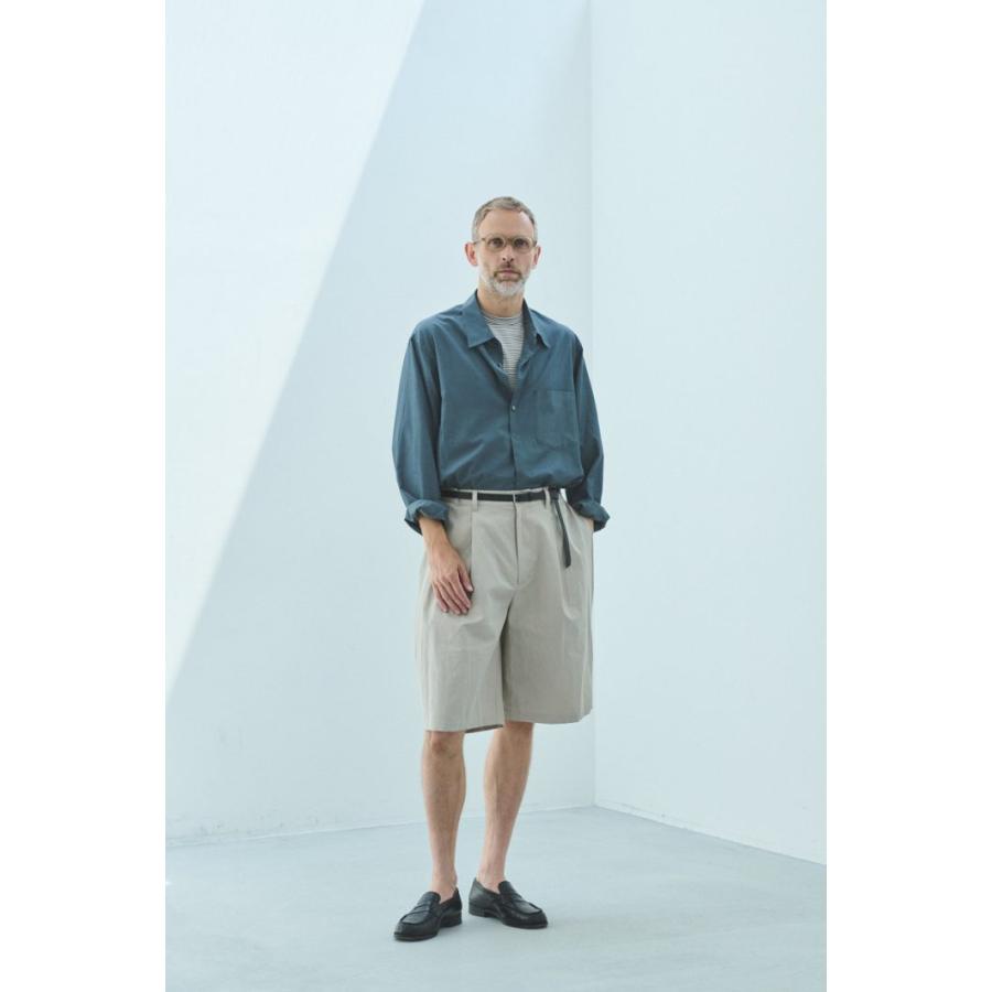 STILL BY HAND スティルバイハンド / PT10261 - BLACK リネン混 ワイドショーツ Linen mixed wide shorts | STILL BY HAND | 07