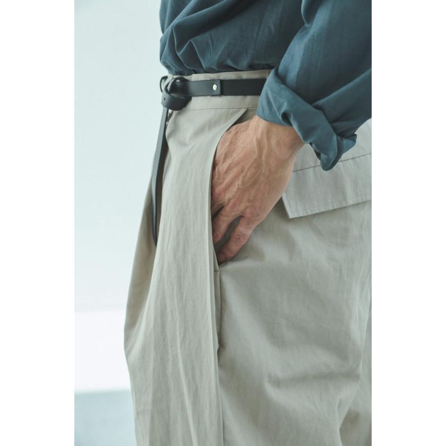 STILL BY HAND スティルバイハンド / PT10261 - BLACK リネン混 ワイドショーツ Linen mixed wide shorts | STILL BY HAND | 08