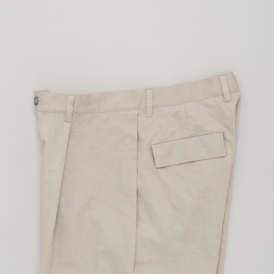 STILL BY HAND スティルバイハンド / PT10261 - BLACK リネン混 ワイドショーツ Linen mixed wide shorts | STILL BY HAND | 02