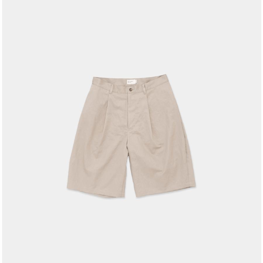 STILL BY HAND スティルバイハンド / PT10261 - TAUPE リネン混 ワイドショーツ Linen mixed wide shorts | STILL BY HAND
