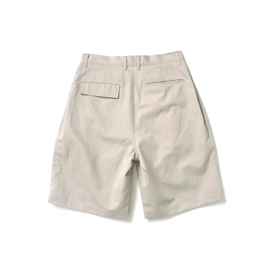 STILL BY HAND スティルバイハンド / PT10261 - TAUPE リネン混 ワイドショーツ Linen mixed wide shorts | STILL BY HAND | 01