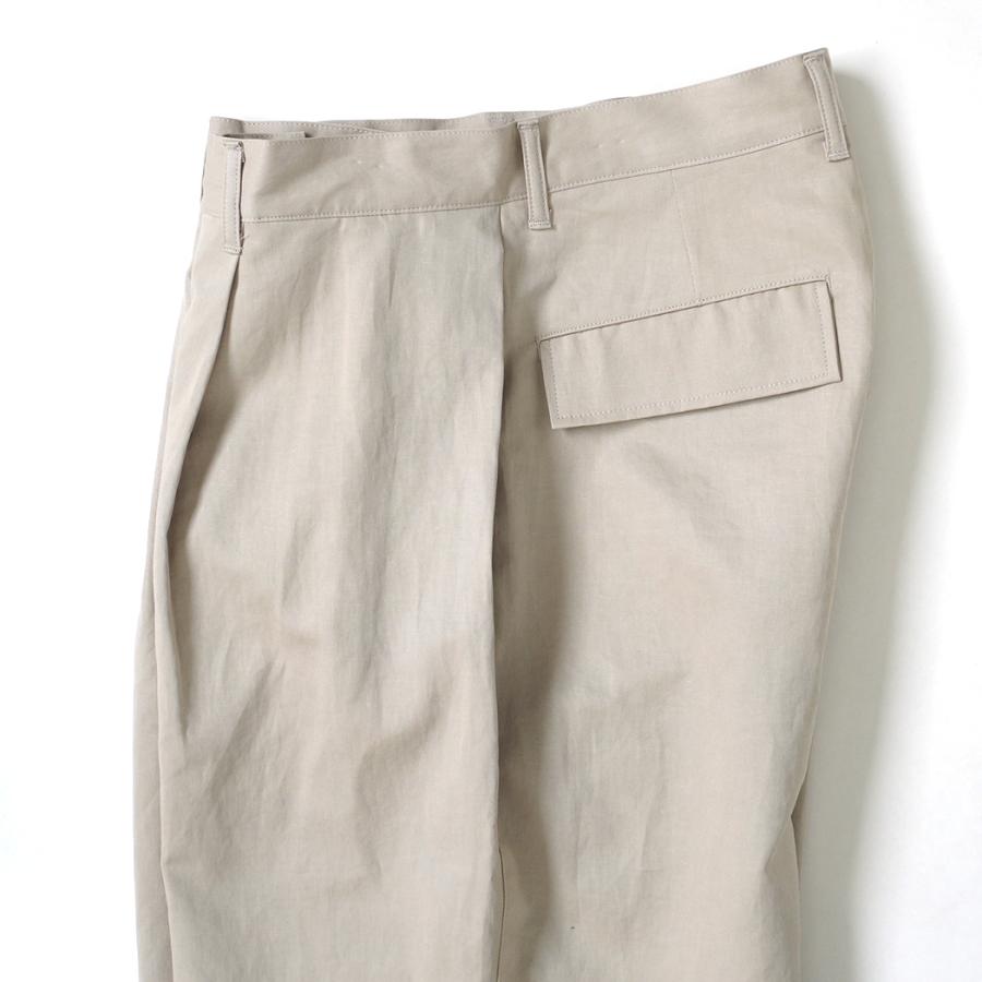 STILL BY HAND スティルバイハンド / PT10261 - TAUPE リネン混 ワイドショーツ Linen mixed wide shorts | STILL BY HAND | 03