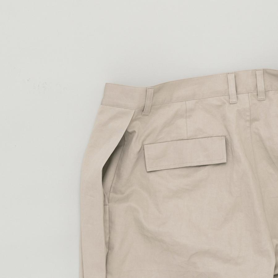 STILL BY HAND スティルバイハンド / PT10261 - TAUPE リネン混 ワイドショーツ Linen mixed wide shorts | STILL BY HAND | 03