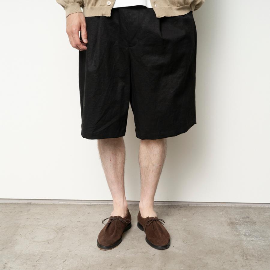 STILL BY HAND スティルバイハンド / PT10261 - TAUPE リネン混 ワイドショーツ Linen mixed wide shorts | STILL BY HAND | 04