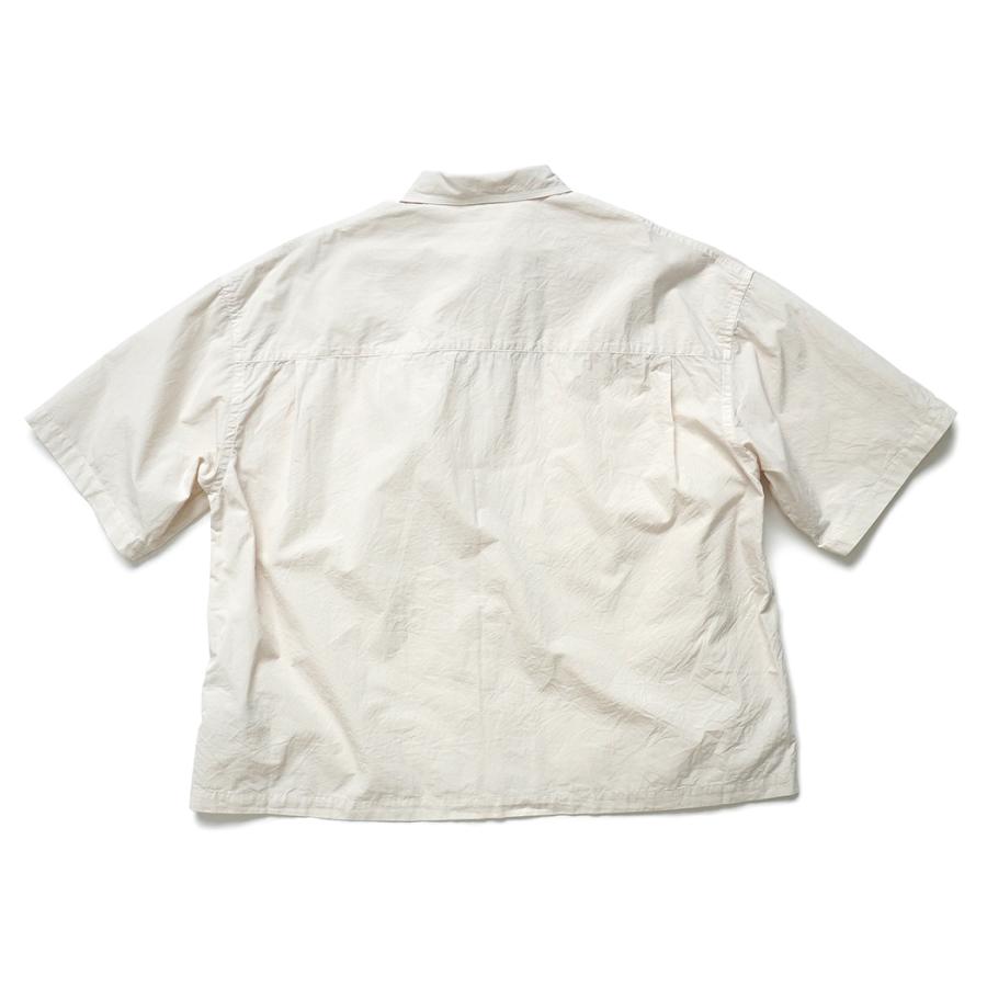 kontor / KON-SH04261 - ECRU オーバーサイズド 半袖シャツ Oversized stitching shirt |  | 01