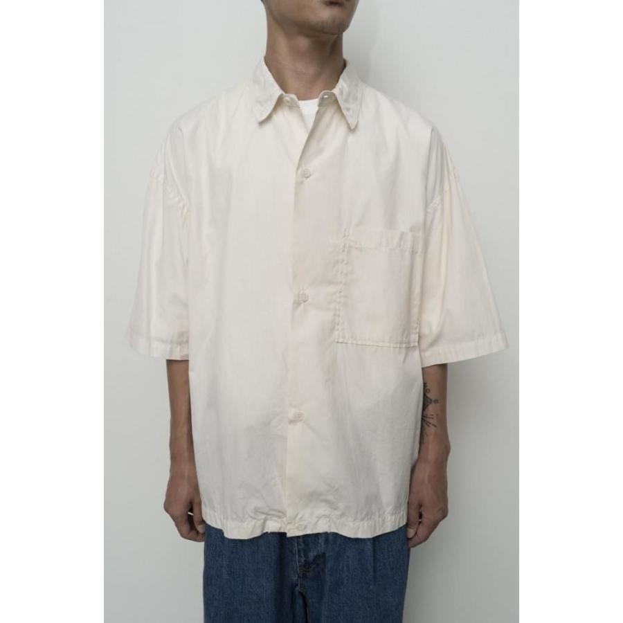 kontor / KON-SH04261 - ECRU オーバーサイズド 半袖シャツ Oversized stitching shirt |  | 05