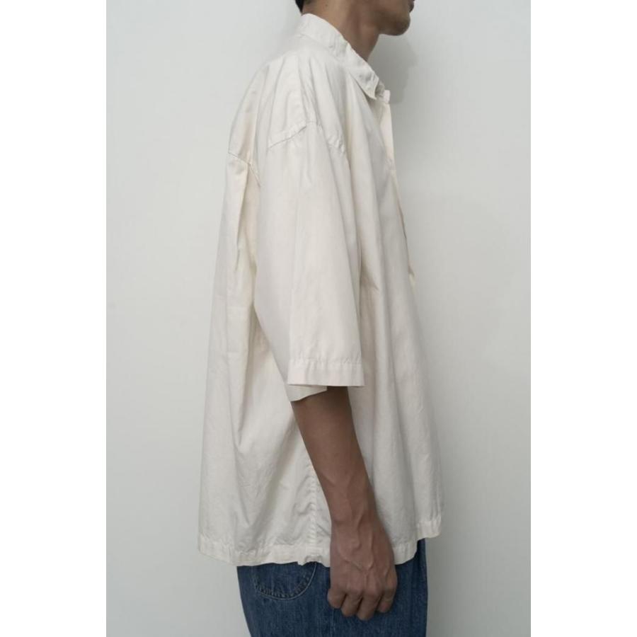 kontor / KON-SH04261 - ECRU オーバーサイズド 半袖シャツ Oversized stitching shirt |  | 06