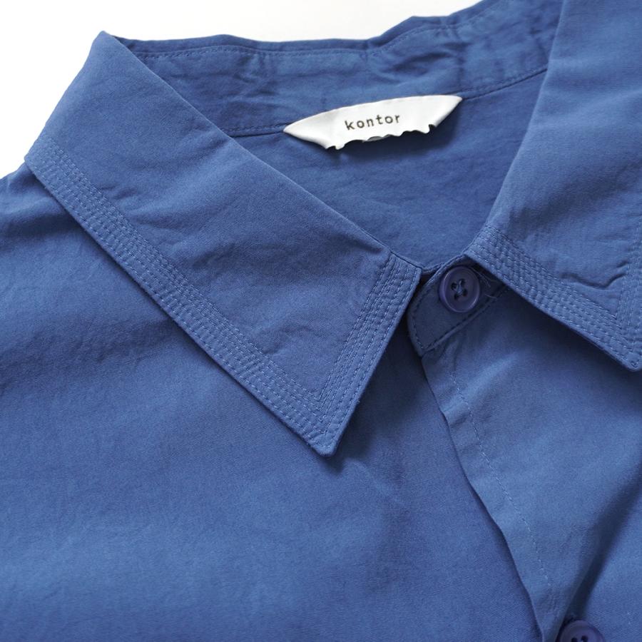 kontor / KON-SH04261 - ECRU オーバーサイズド 半袖シャツ Oversized stitching shirt |  | 04