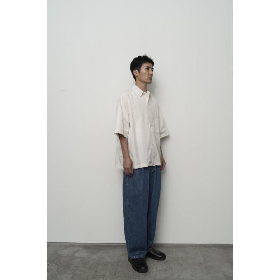 kontor / KON-SH04261 - ECRU オーバーサイズド 半袖シャツ Oversized stitching shirt |  | 07