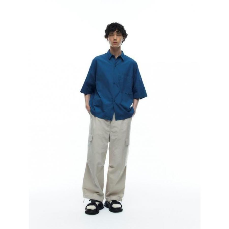 kontor / KON-SH04261 - ECRU オーバーサイズド 半袖シャツ Oversized stitching shirt |  | 08