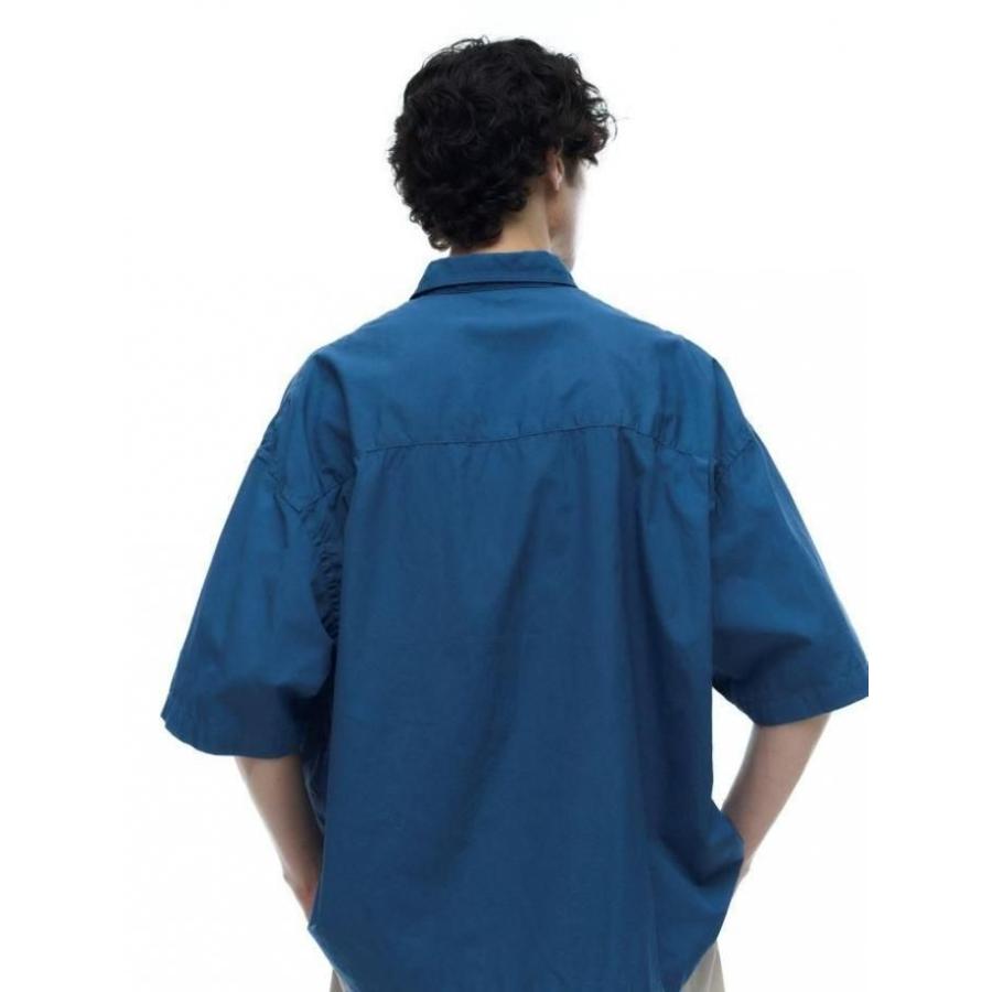 kontor / KON-SH04261 - ECRU オーバーサイズド 半袖シャツ Oversized stitching shirt |  | 09