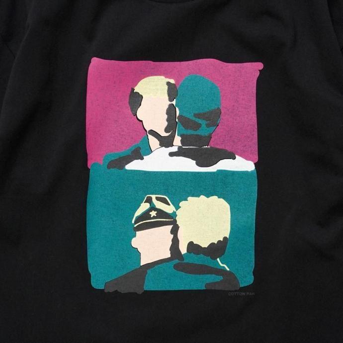 COTTON PAN / 戦場 - BLACK 半袖Tシャツ ブラック | COTTON PAN | 02