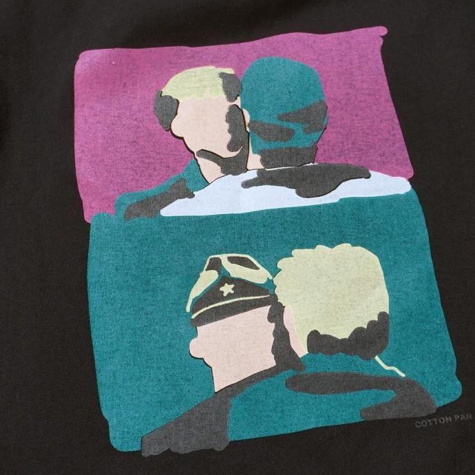 COTTON PAN / 戦場 - BLACK 半袖Tシャツ ブラック | COTTON PAN | 04