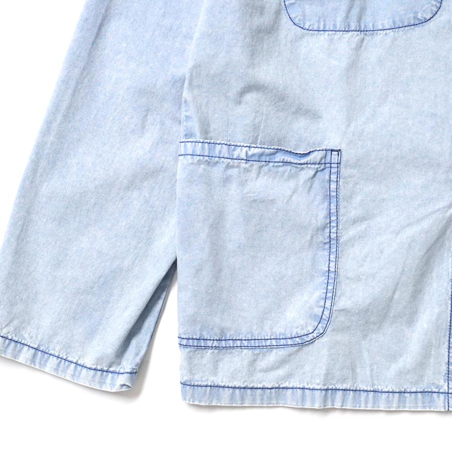 MATEL’EAU / VESTE CHINA - BLEU DELAVE JAVEL マテロー フレンチ チャイナジャケット ブリーチブルー |  | 03