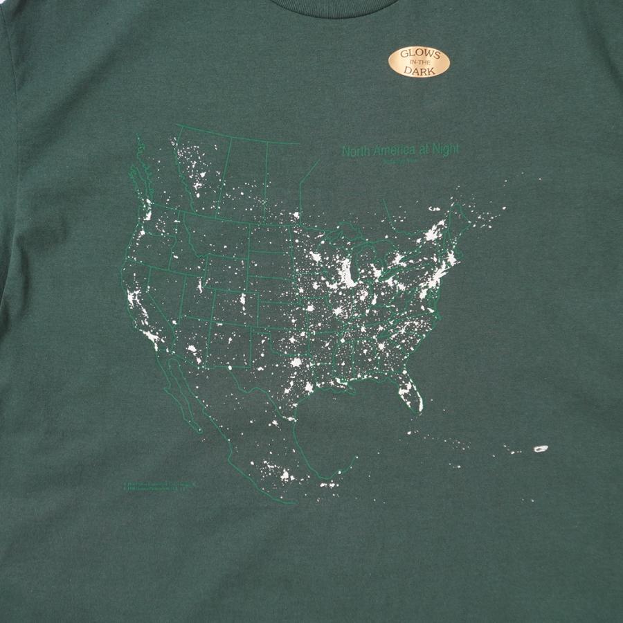 Cotton Expressions / NORTH AMERICA AT NIGHT プリントTシャツ - Hunter Green ハンターグリーン |  | 01