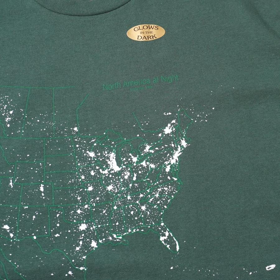 Cotton Expressions / NORTH AMERICA AT NIGHT プリントTシャツ - Hunter Green ハンターグリーン |  | 03