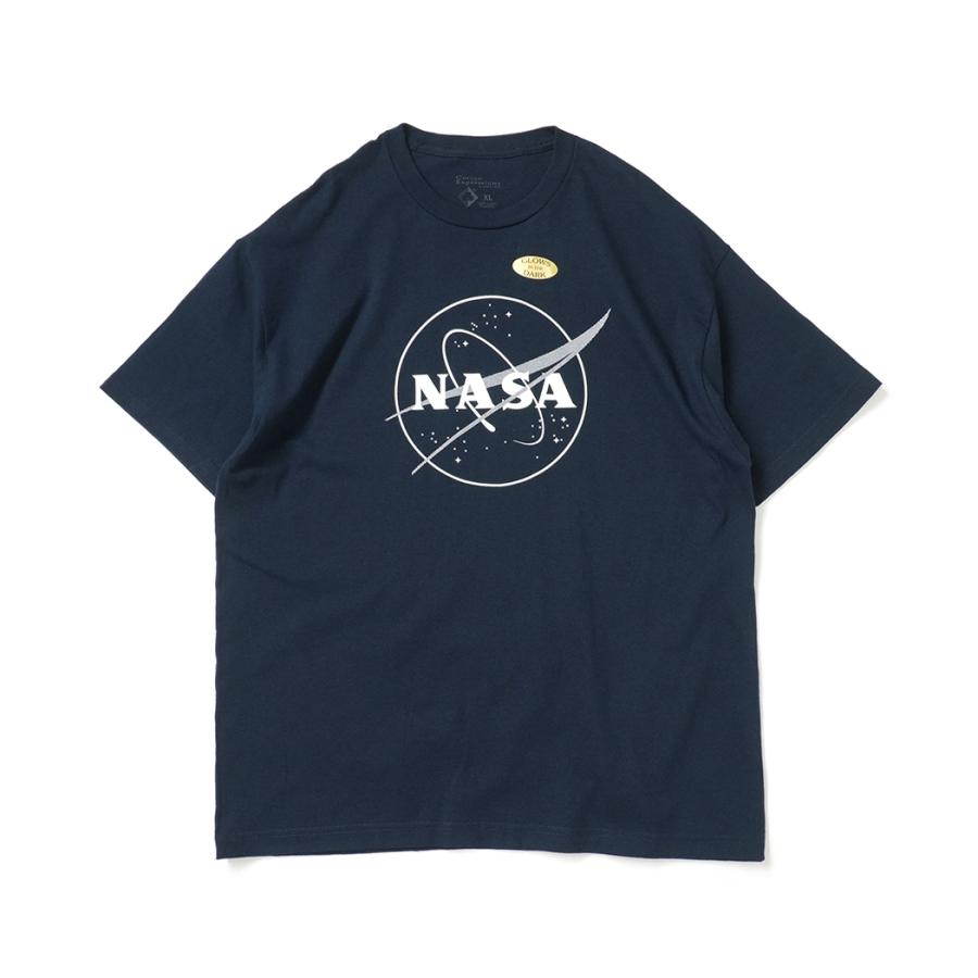 Cotton Expressions / NASA GLOW LOGO プリントTシャツ - Navy ネイビー | 