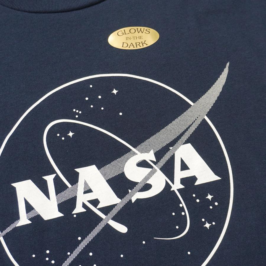 Cotton Expressions / NASA GLOW LOGO プリントTシャツ - Navy ネイビー |  | 03