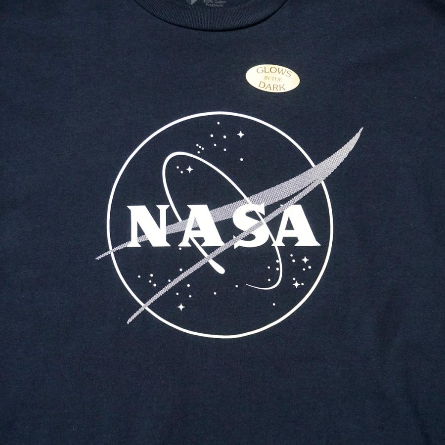 Cotton Expressions / NASA GLOW LOGO プリントTシャツ - Navy ネイビー |  | 01