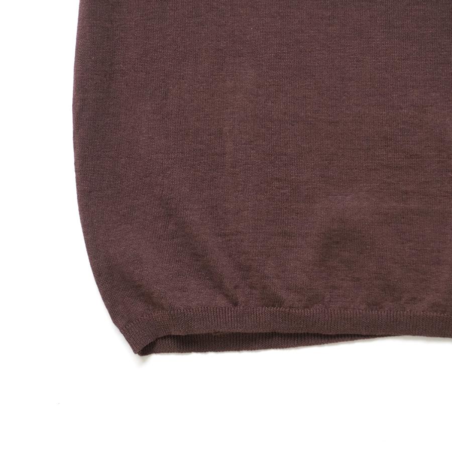 STILL BY HAND / KN03262 - BORDEAUX リネン混 半袖ニットTシャツ | STILL BY HAND | 04