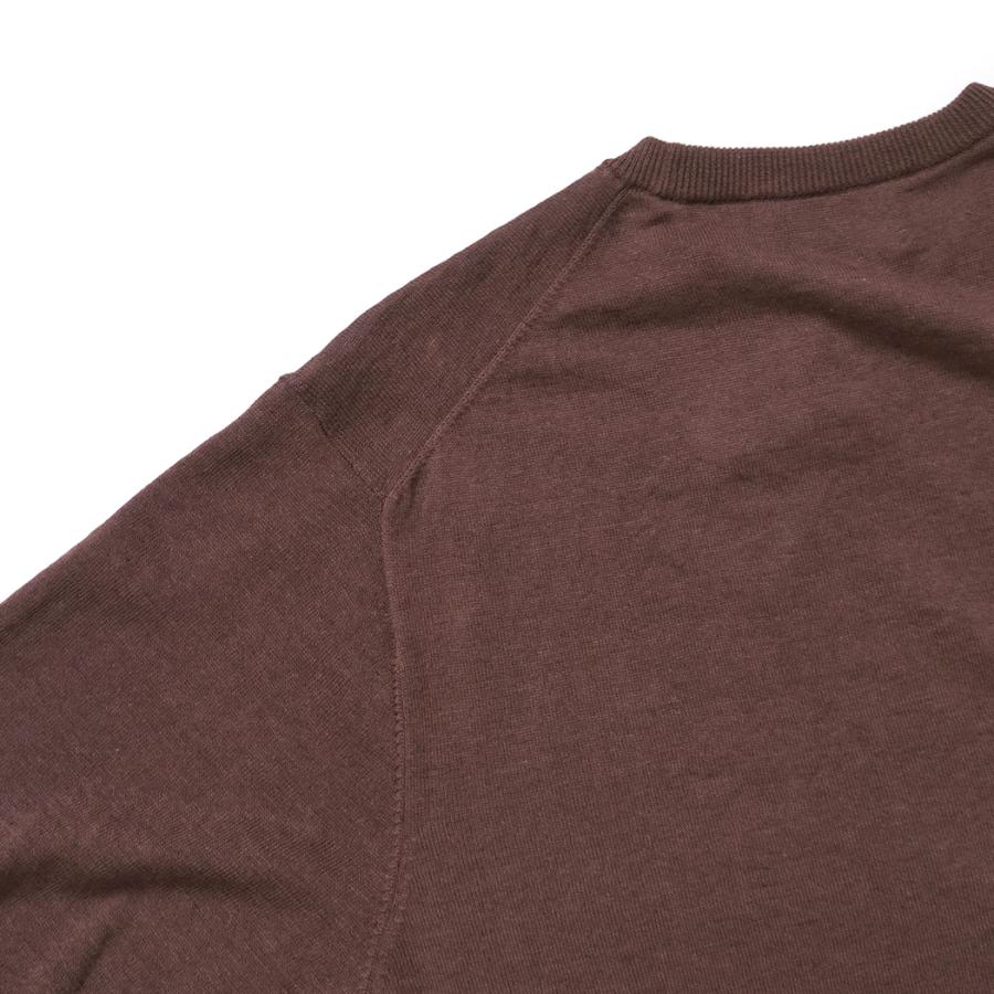 STILL BY HAND / KN03262 - BORDEAUX リネン混 半袖ニットTシャツ | STILL BY HAND | 03