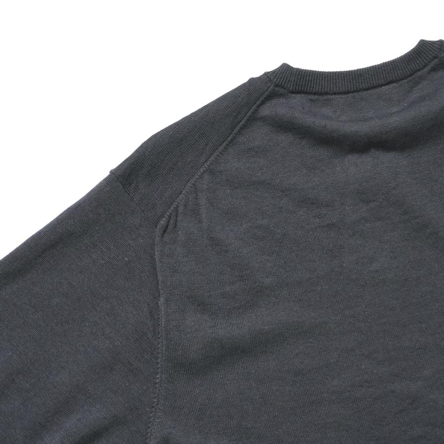 STILL BY HAND / KN03262 - BLUE GREY リネン混 半袖ニットTシャツ | STILL BY HAND | 03