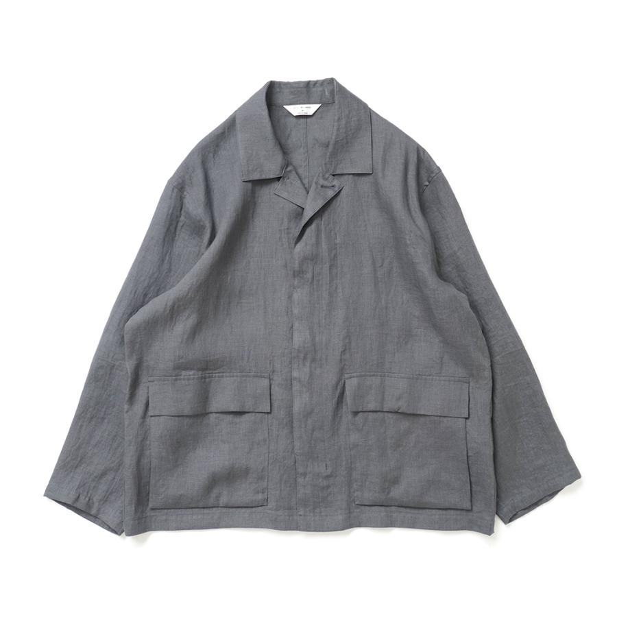 STILL BY HAND スティルバイハンド / BL01262 - BLUE GREY リネン カバーオール | STILL BY HAND