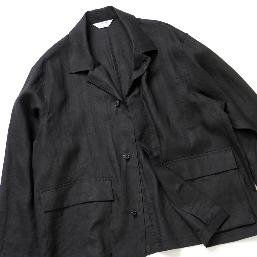 STILL BY HAND スティルバイハンド / BL01262 - BLUE GREY リネン カバーオール | STILL BY HAND | 06