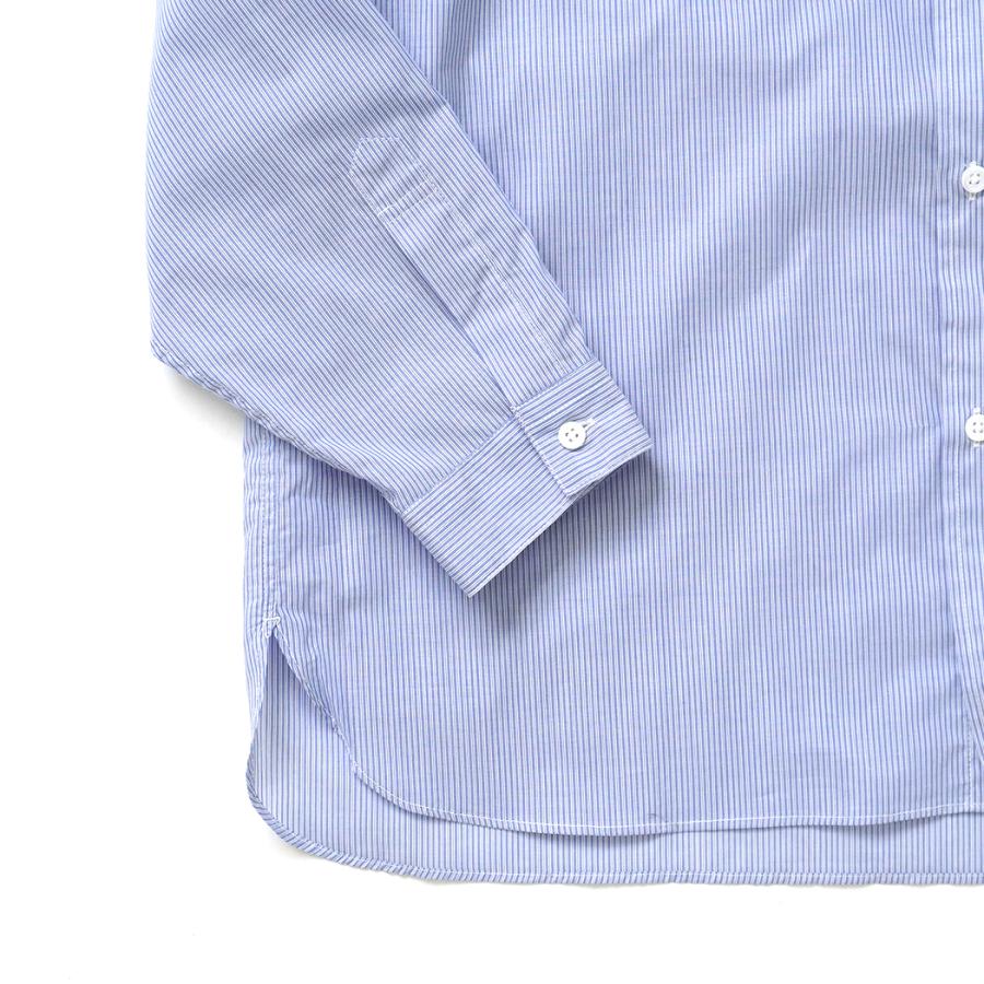 STILL BY HAND スティルバイハンド / SH10262 - SAX BLUE ストライプ バンドカラーシャツ | STILL BY HAND | 03