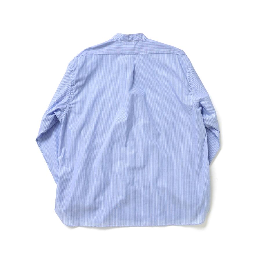 STILL BY HAND スティルバイハンド / SH10262 - SAX BLUE ストライプ バンドカラーシャツ | STILL BY HAND | 01