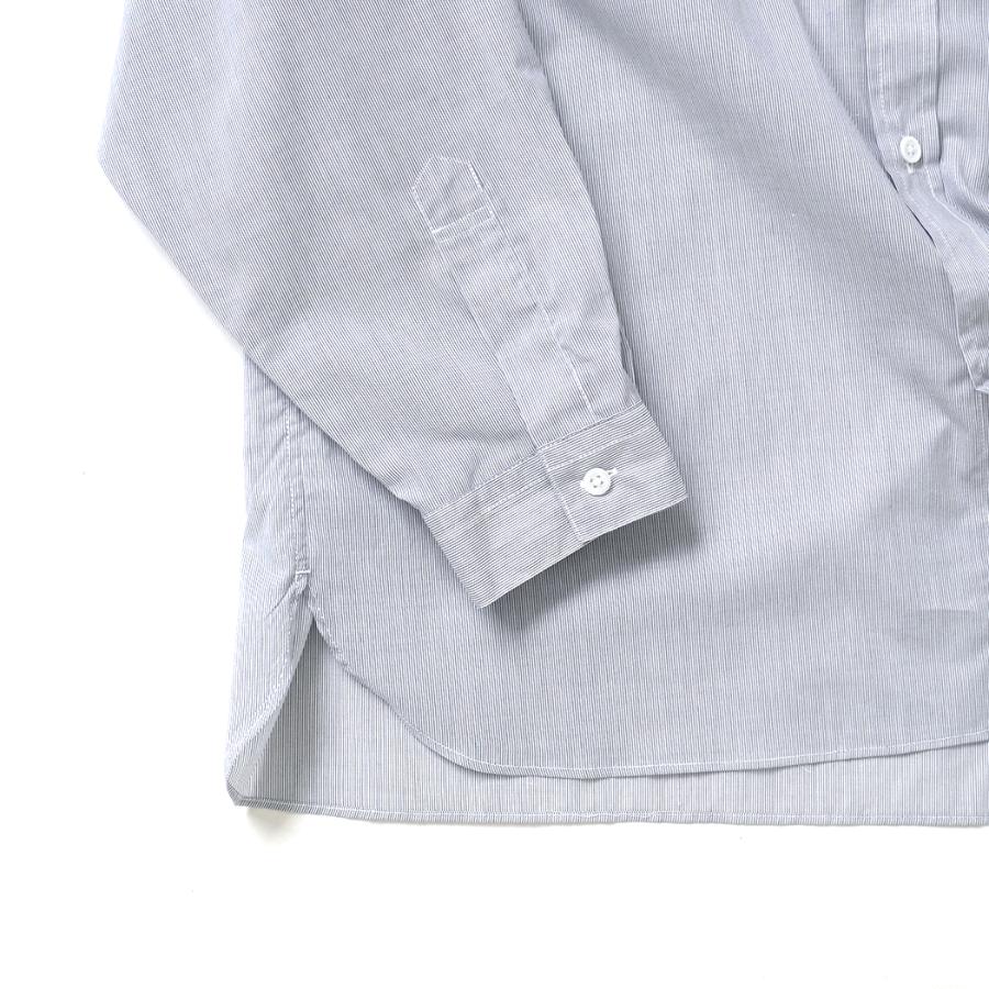 STILL BY HAND スティルバイハンド / SH10262 - GREY ストライプ バンドカラーシャツ | STILL BY HAND | 04