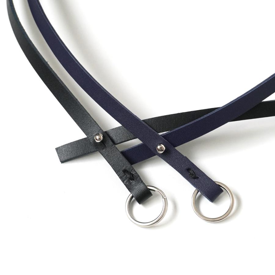 STILL BY HAND スティルバイハンド / GD03262 - NAVY レザー グラスホルダー | STILL BY HAND | 04