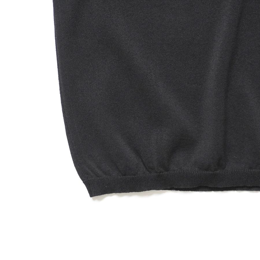 STILL BY HAND スティルバイハンド / KN02262 - INK BLACK 和紙混 半袖ニットTシャツ | STILL BY HAND | 04