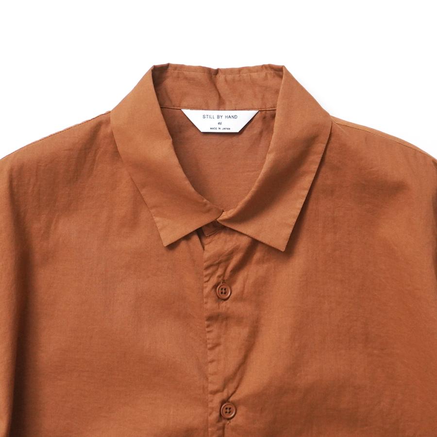 STILL BY HAND スティルバイハンド / SH01262 - BRICK ローン素材 半袖シャツ | STILL BY HAND | 02