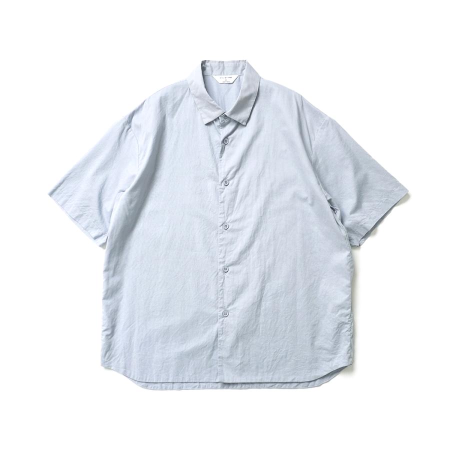 STILL BY HAND スティルバイハンド / SH01262 - SMOKE BLUE ローン素材 半袖シャツ | STILL BY HAND