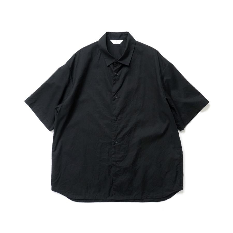 STILL BY HAND スティルバイハンド / SH01262 - INK BLACK ローン素材 半袖シャツ | STILL BY HAND