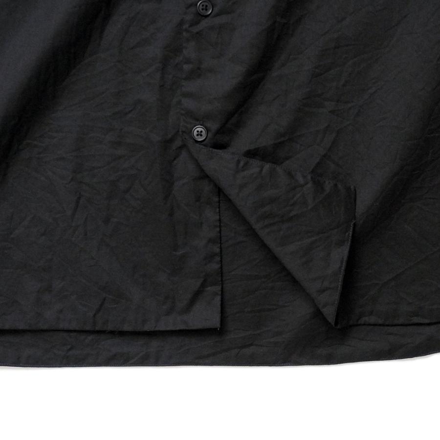 STILL BY HAND スティルバイハンド / SH01262 - INK BLACK ローン素材 半袖シャツ | STILL BY HAND | 03