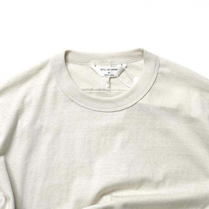 STILL BY HAND スティルバイハンド / CS02262 - ECRU レーヨンシルク混 半袖Tシャツ | STILL BY HAND | 02