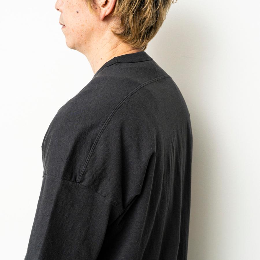 STILL BY HAND スティルバイハンド / CS02262 - CHARCOAL レーヨンシルク混 半袖Tシャツ | STILL BY HAND | 07