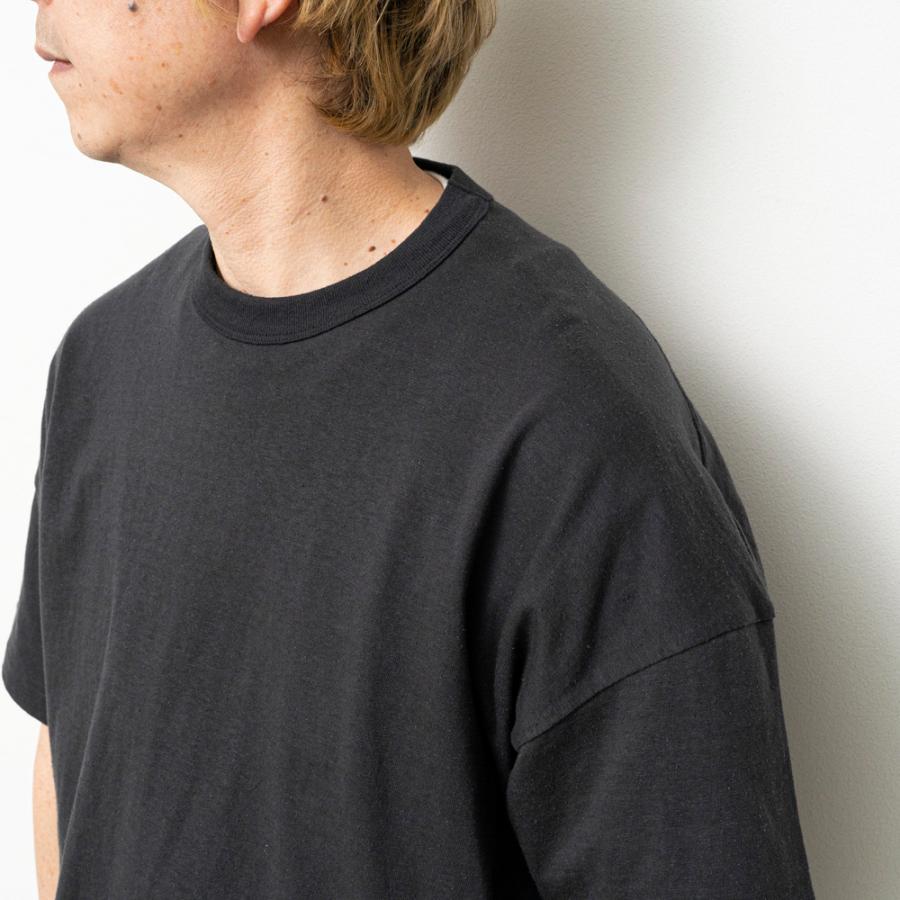 STILL BY HAND スティルバイハンド / CS02262 - CHARCOAL レーヨンシルク混 半袖Tシャツ | STILL BY HAND | 06