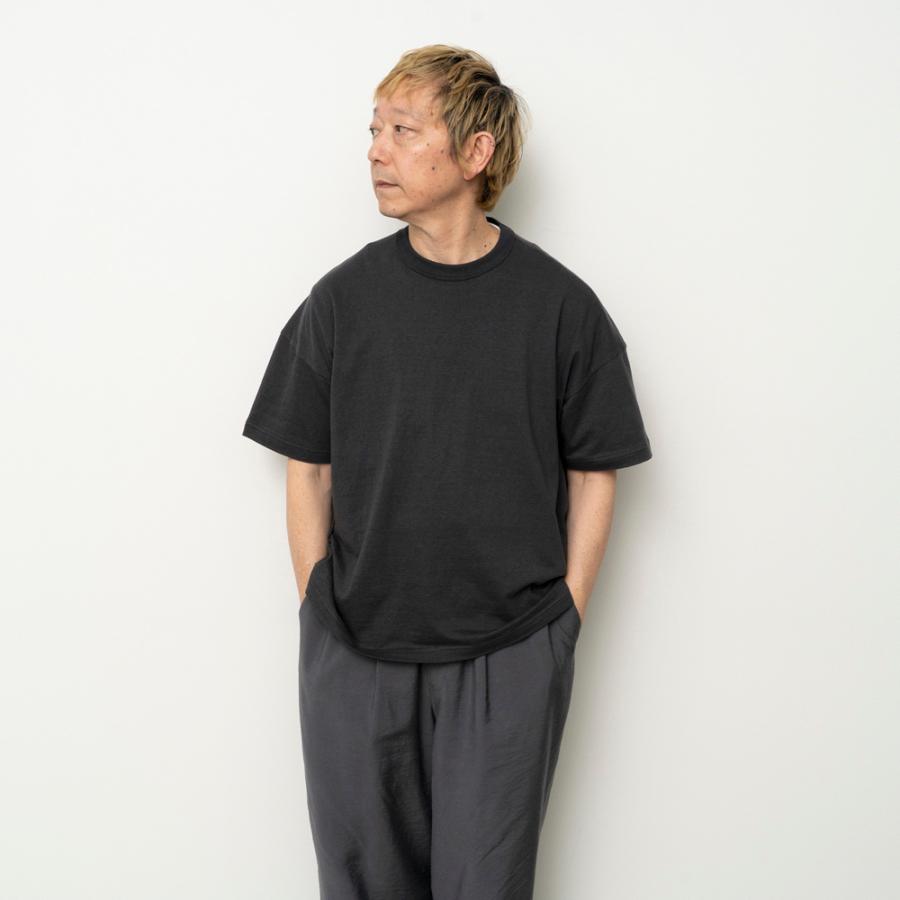 STILL BY HAND スティルバイハンド / CS02262 - CHARCOAL レーヨンシルク混 半袖Tシャツ | STILL BY HAND | 05
